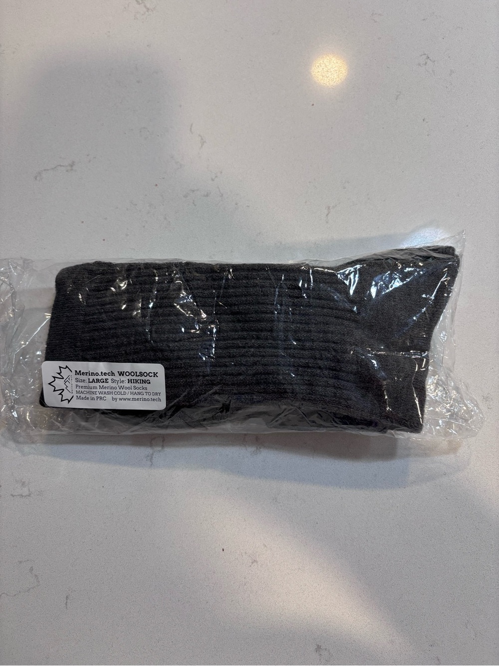 Merino.tech dark gray Wool Hiking Socks - Men or Women